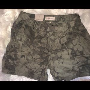 Olive Short Cargo Jeans
